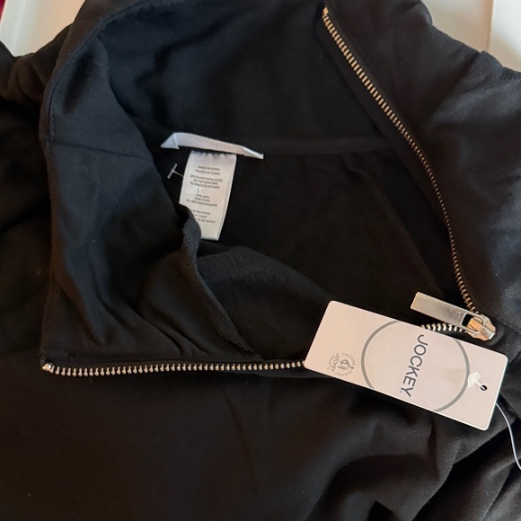 Black Long Sleeve Dress with Zipper Detail - Picture 5 of 5